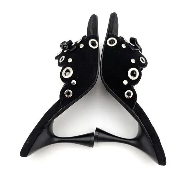 Jeffrey Campbell Odom Studded Slide Sandal Women's Black Size US5.5 EU36